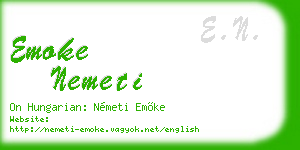 emoke nemeti business card